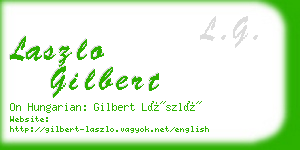laszlo gilbert business card